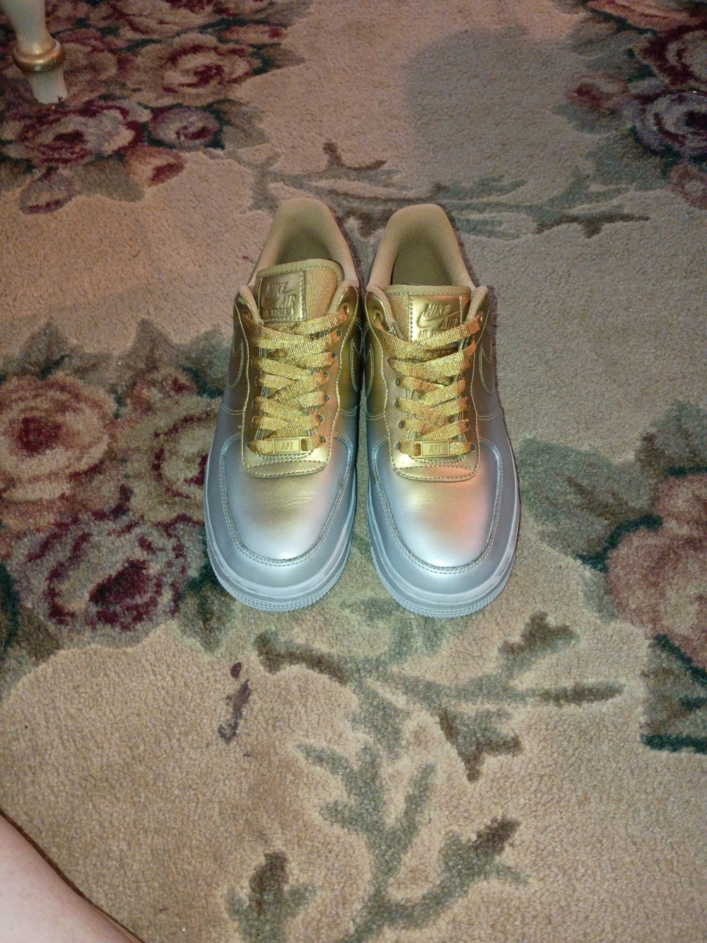 Nike Metallic Gold Low-Top Sneakers